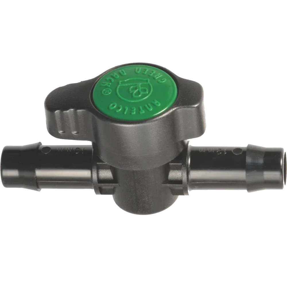 13mm Inline Valve - Grey & Green Growshop