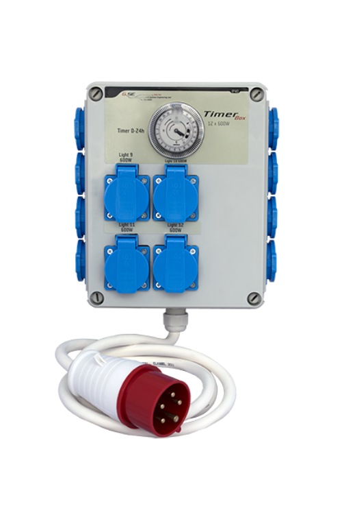 GSE Timer Box II 12 x 600 W (3 faser) - GreyGreen Growshop