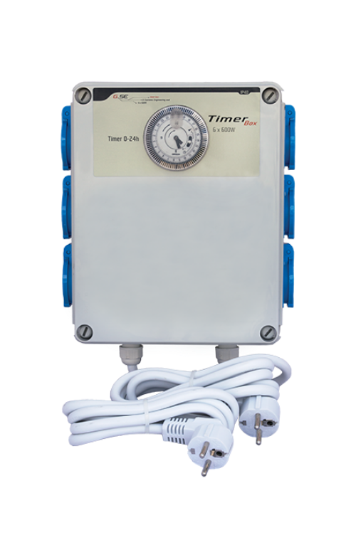GSE Timer box II 6 x 600 watt - GreyGreen Growshop