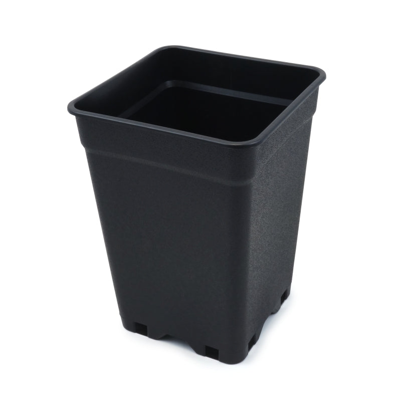 Firkant potte (3,5 L) + Underskål 3,5 L GreyGreen Growshop