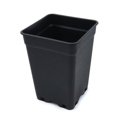 Firkant potte (3,5 L) + Underskål 3,5 L GreyGreen Growshop