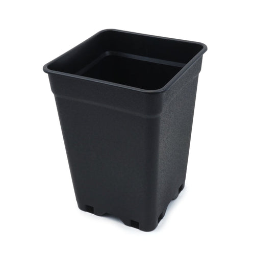 Firkant potte (3,5 L) + Underskål 3,5 L GreyGreen Growshop