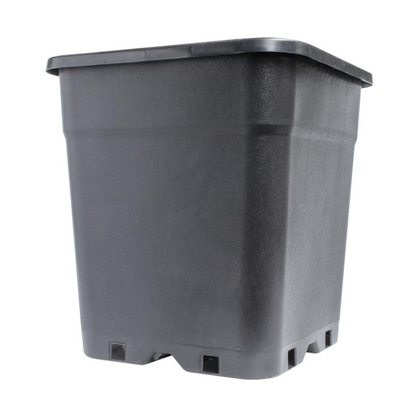 Sæt: Firkant potte 30 L + Underskål 30 L GreyGreen Growshop