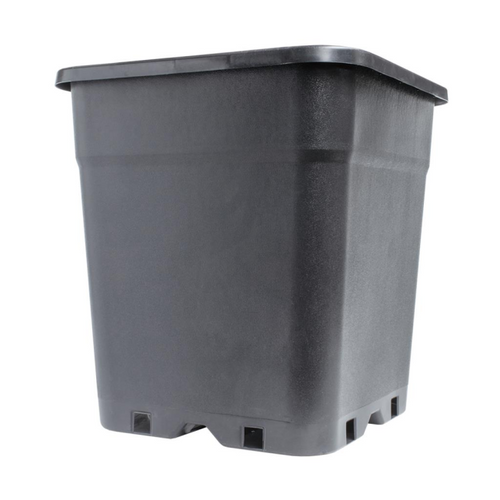 Sæt: Firkant potte 30 L + Underskål 30 L GreyGreen Growshop
