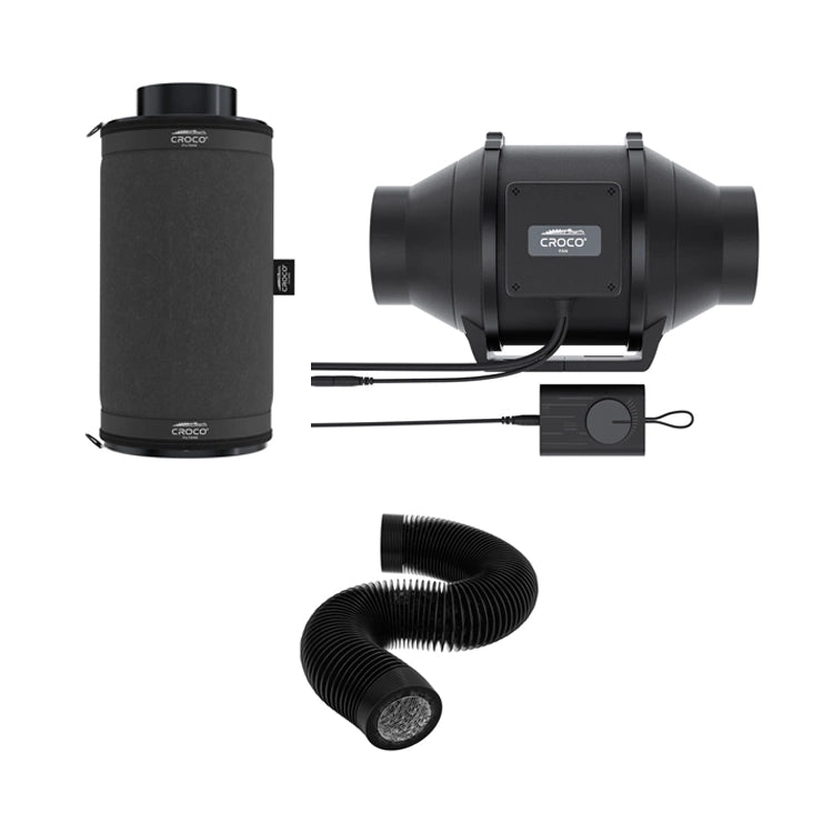 Croco Kulfilter kit (EC) 100mm/360-480m3 GreyGreen Growshop