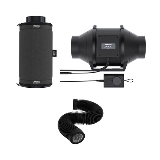 Croco Kulfilter kit (EC) 100mm/360-480m3 GreyGreen Growshop