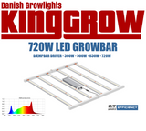 King-Grow 720W LED BAR grolys