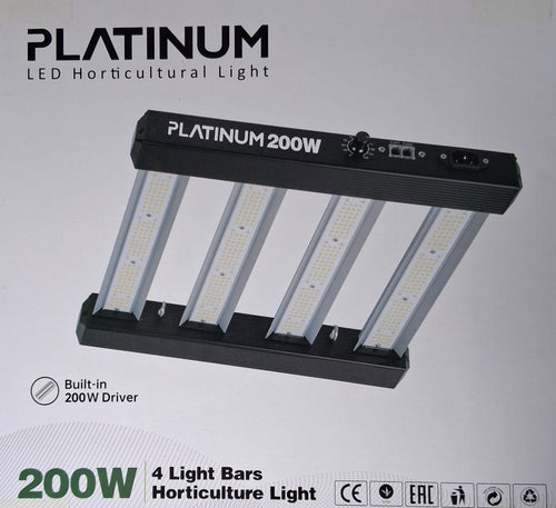 Platinium King 200W LED bar grolys Grey & Green Growshop