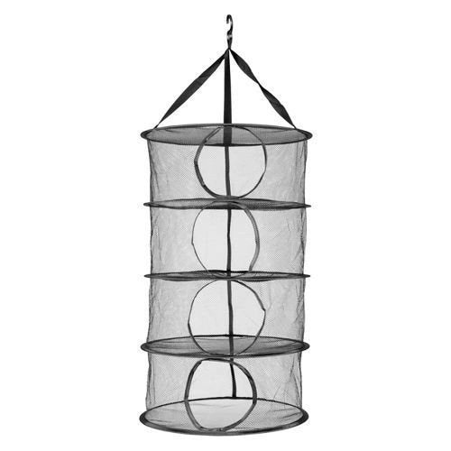 Rundt tørrenet, 45 cm-  4 etager Grey & Green Growshop