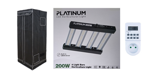 Pure Fission 150W LED (60x60x160) Starterkit GreyGreen Growshop