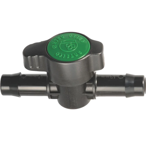 13mm Inline Valve - Grey & Green Growshop