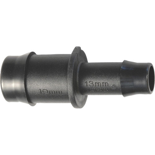 19mm-13mm Barb Reducer Joiner - Grey & Green Growshop