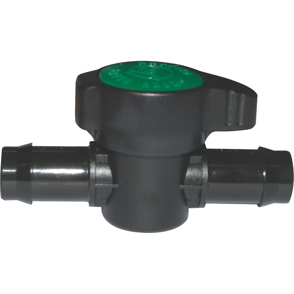 19mm Inline Valve - Grey & Green Growshop