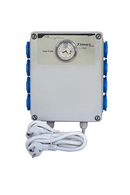 GSE Timer box II 8 x 600 watt - GreyGreen Growshop