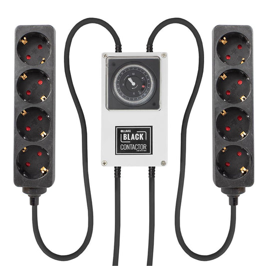LUMii Black 8-way timer box Lumii